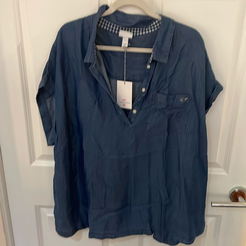 Vineyard Vines Women’s Jean/chambray Shirt from Target Collection - size 3X
